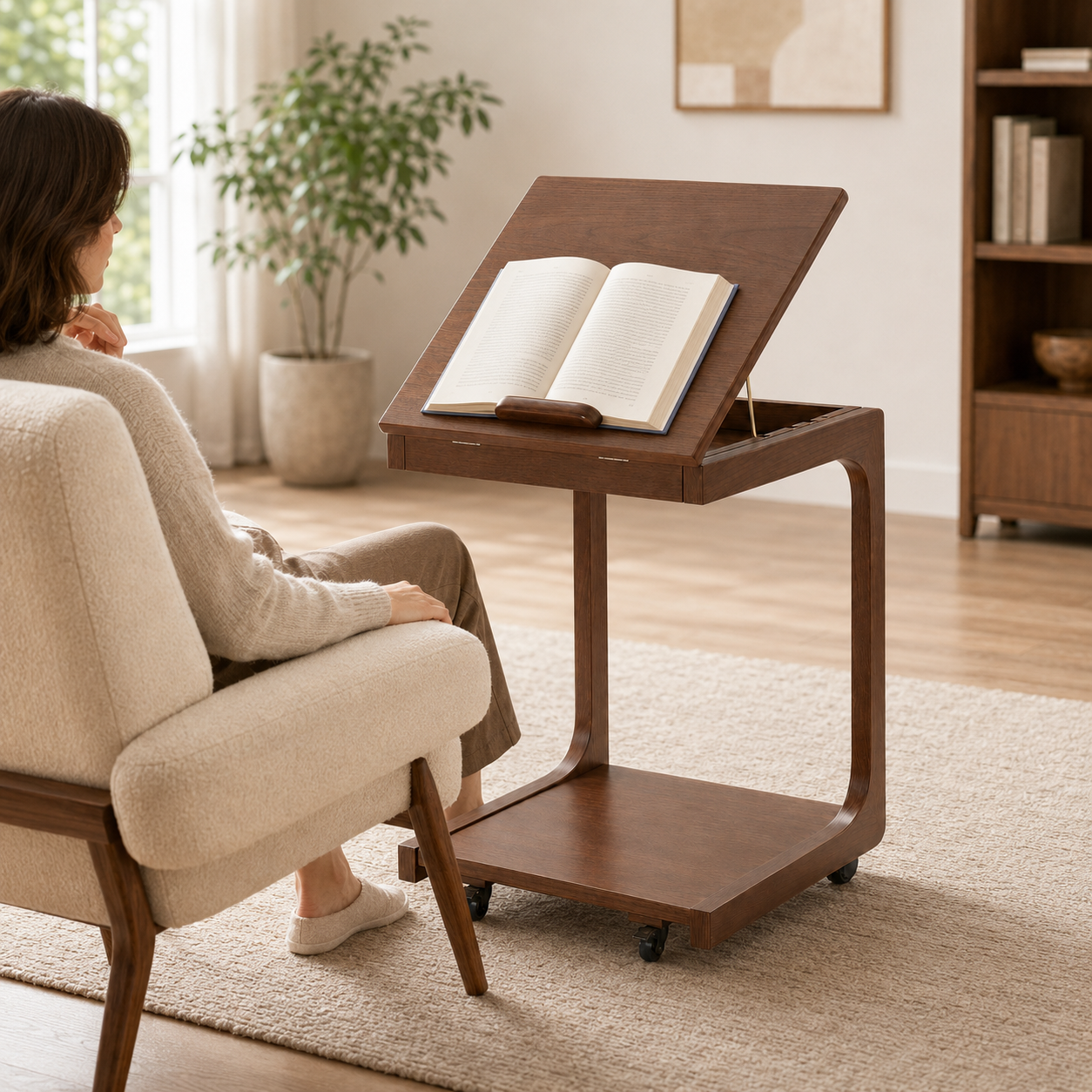 Reading & Work Desk with Storage