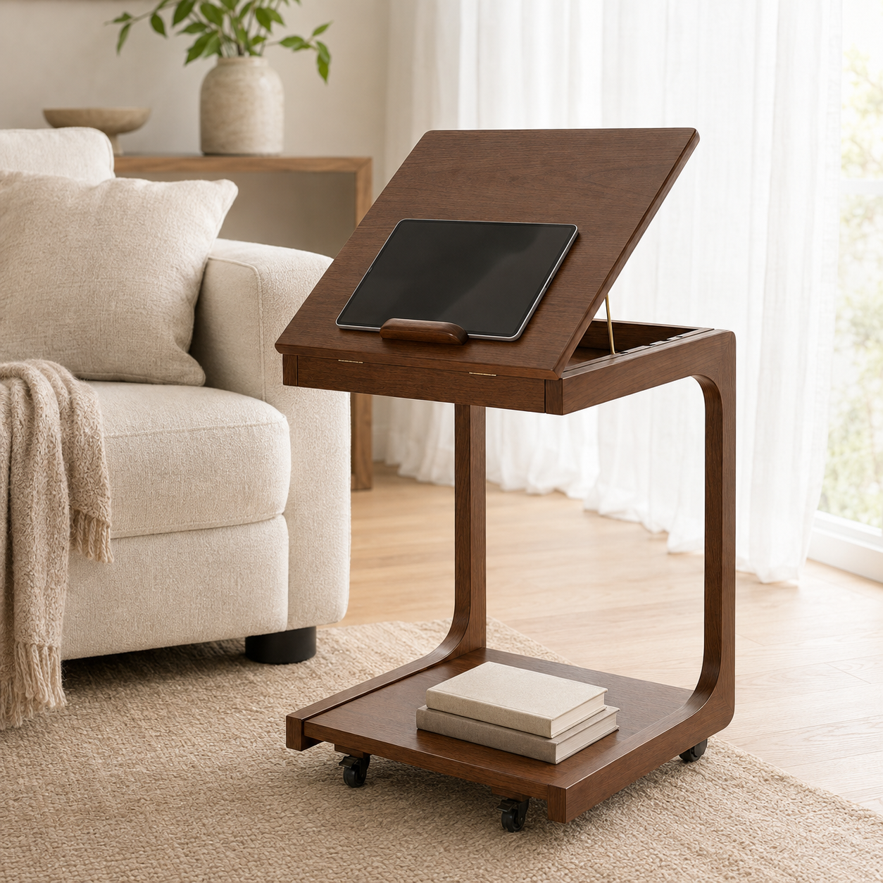 Reading & Work Desk with Storage