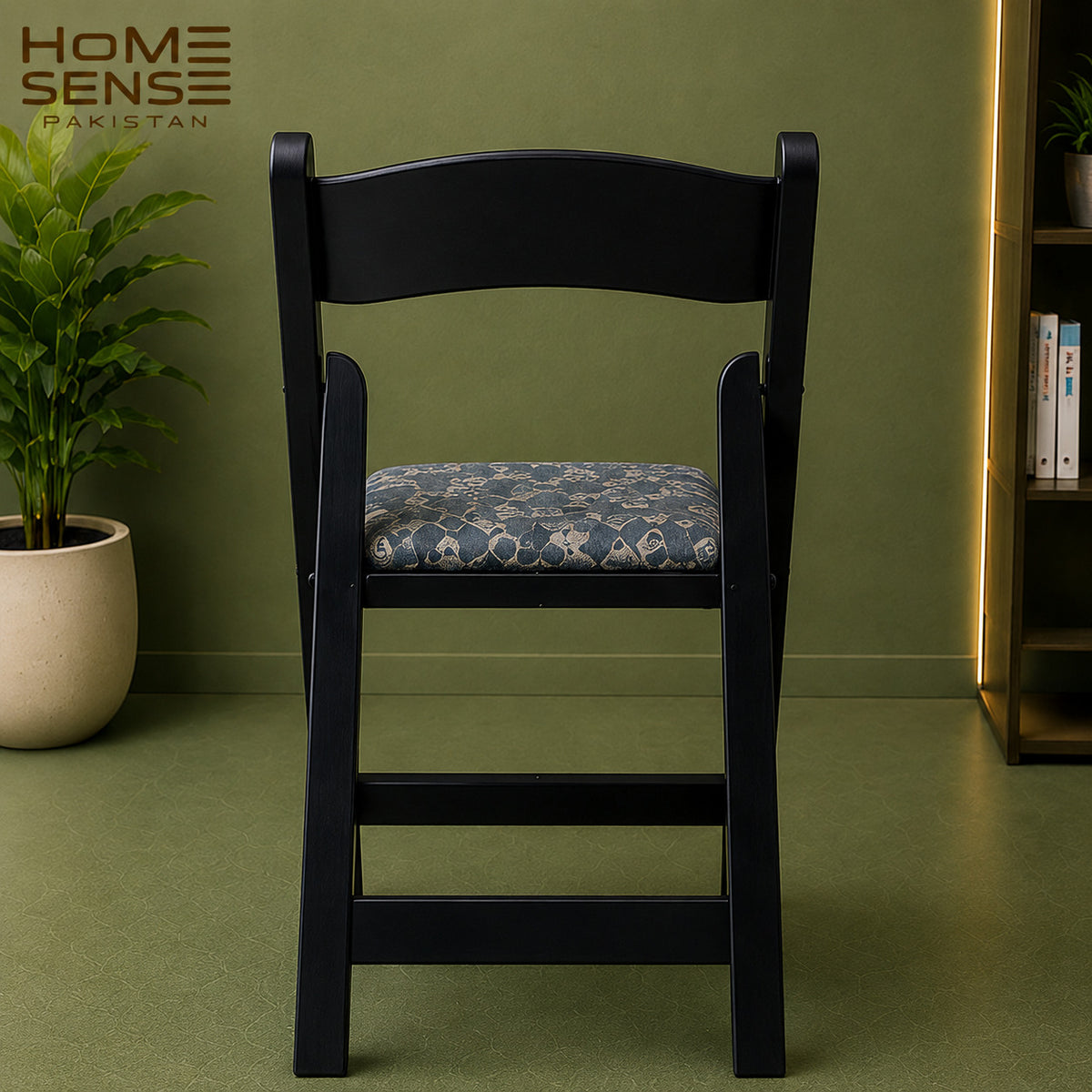 Classic Padded Wooden Folding Chair