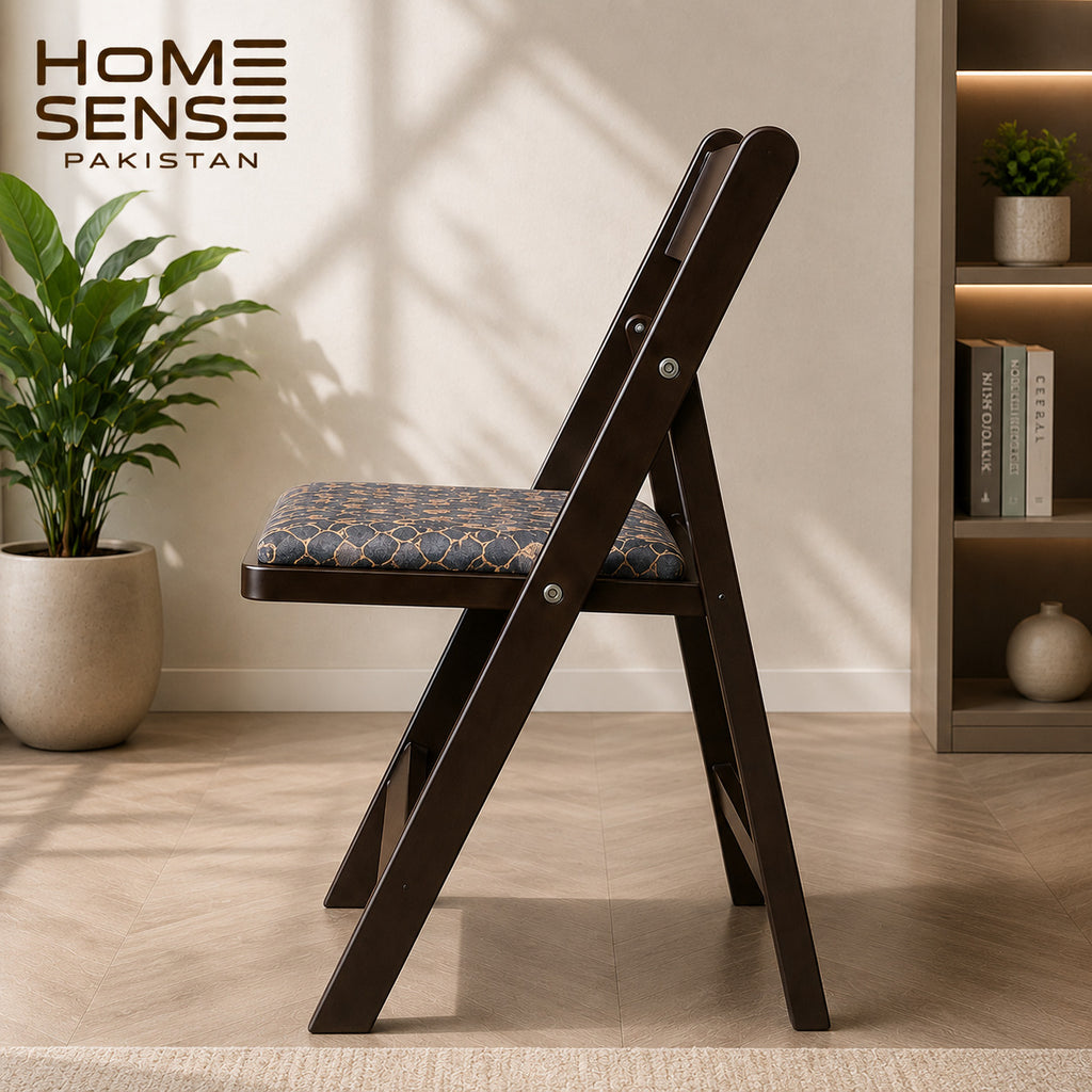 Classic Padded Wooden Folding Chair