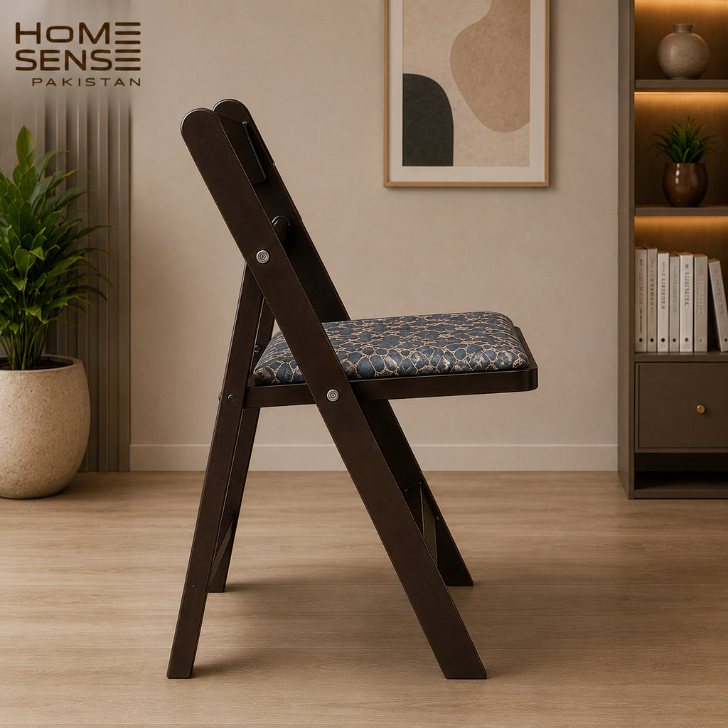 Classic Padded Wooden Folding Chair