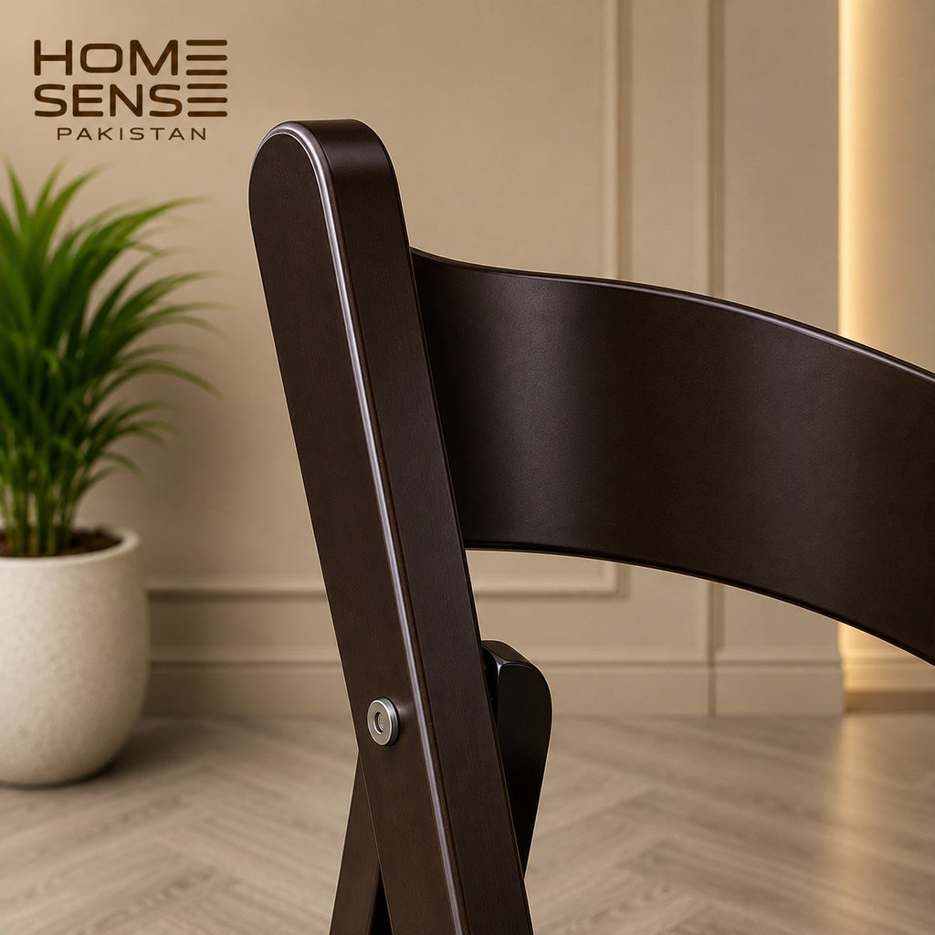 Classic Padded Wooden Folding Chair