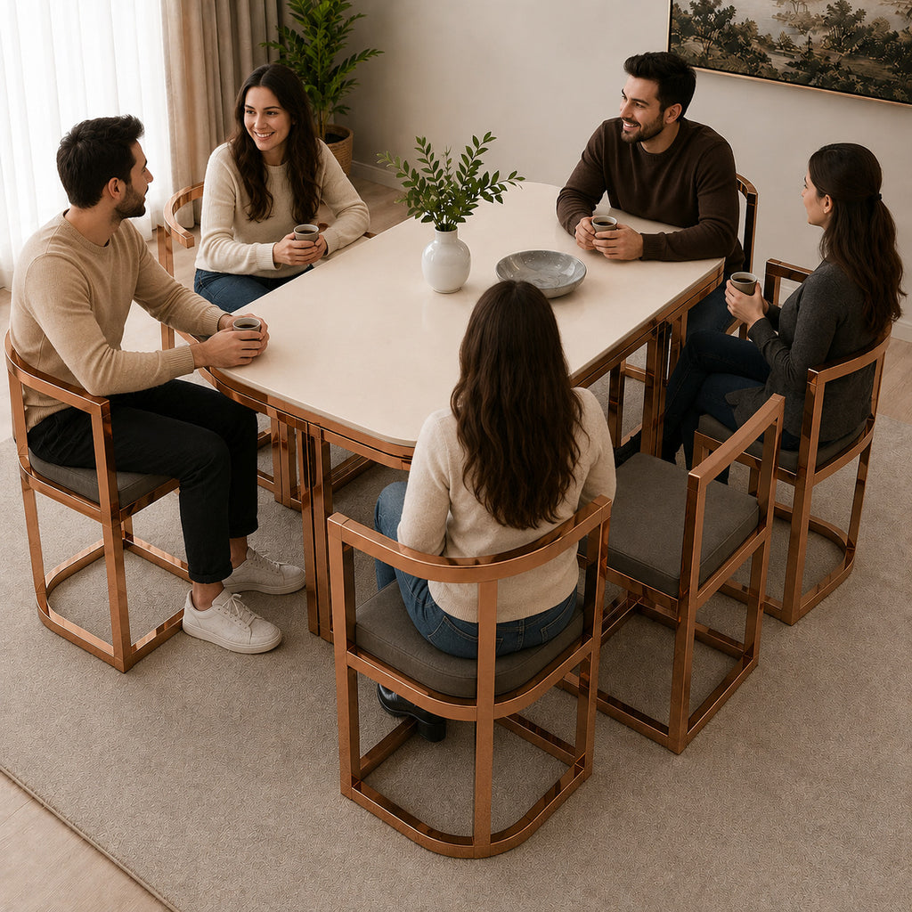 Compact 6-Seater Dining Table