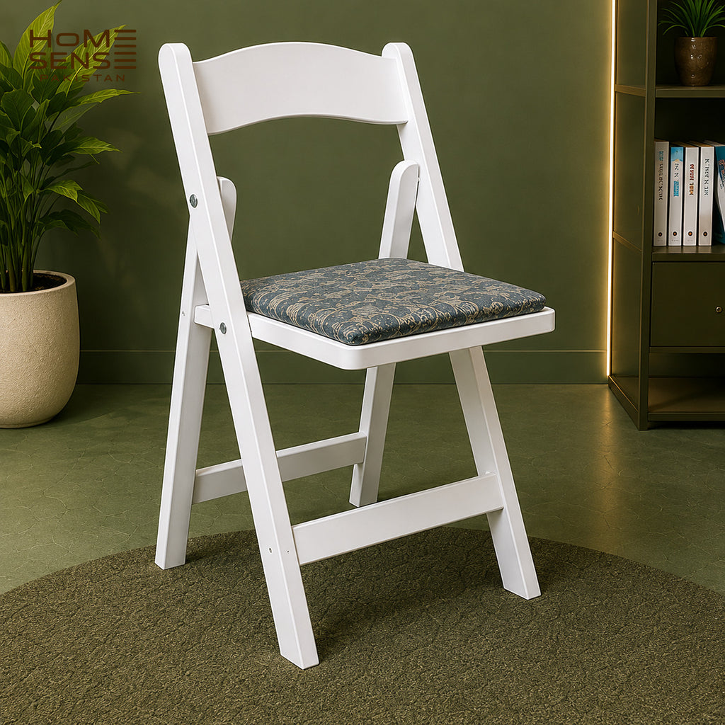 Classic Padded Wooden Folding Chair