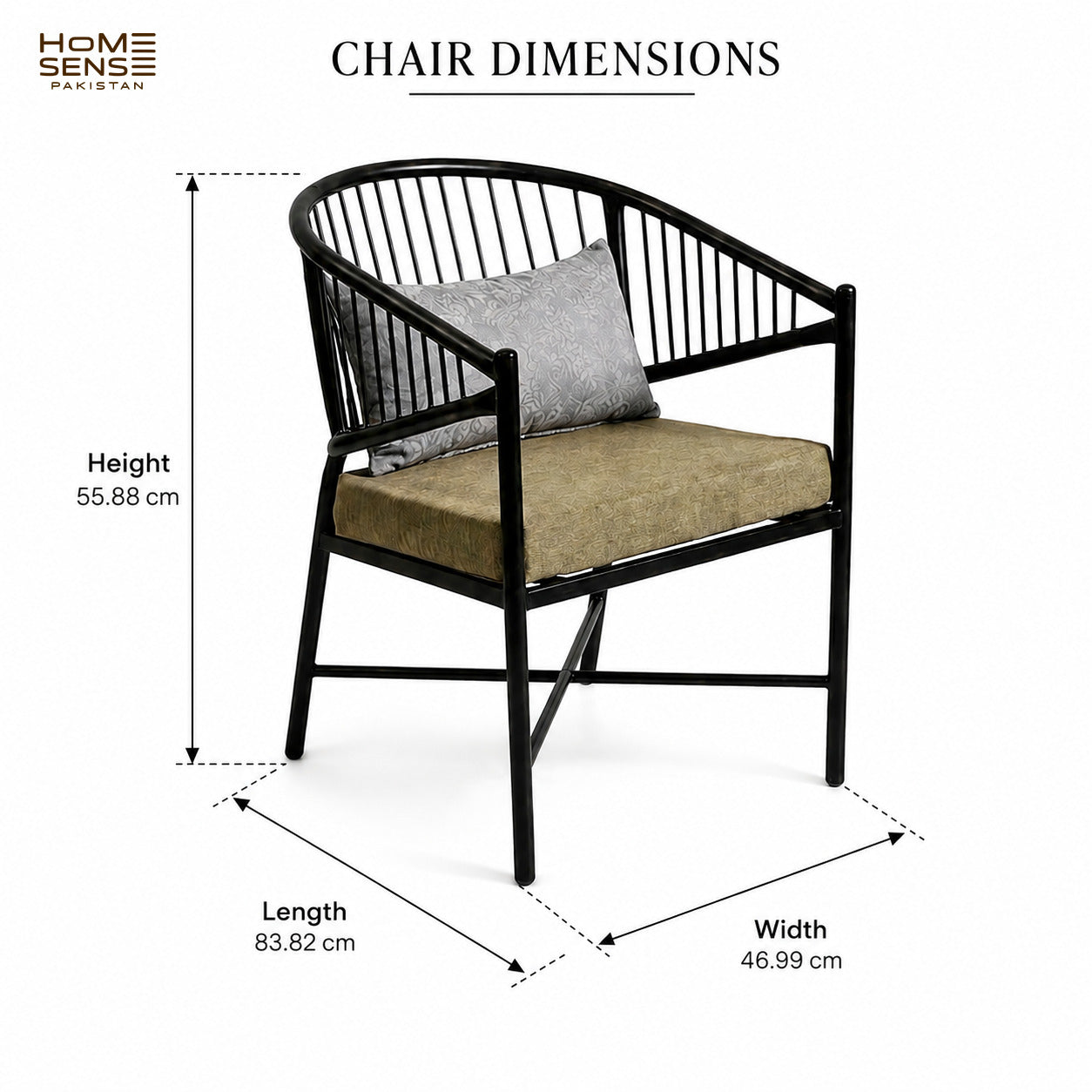 Arc Spindle Dining Chair